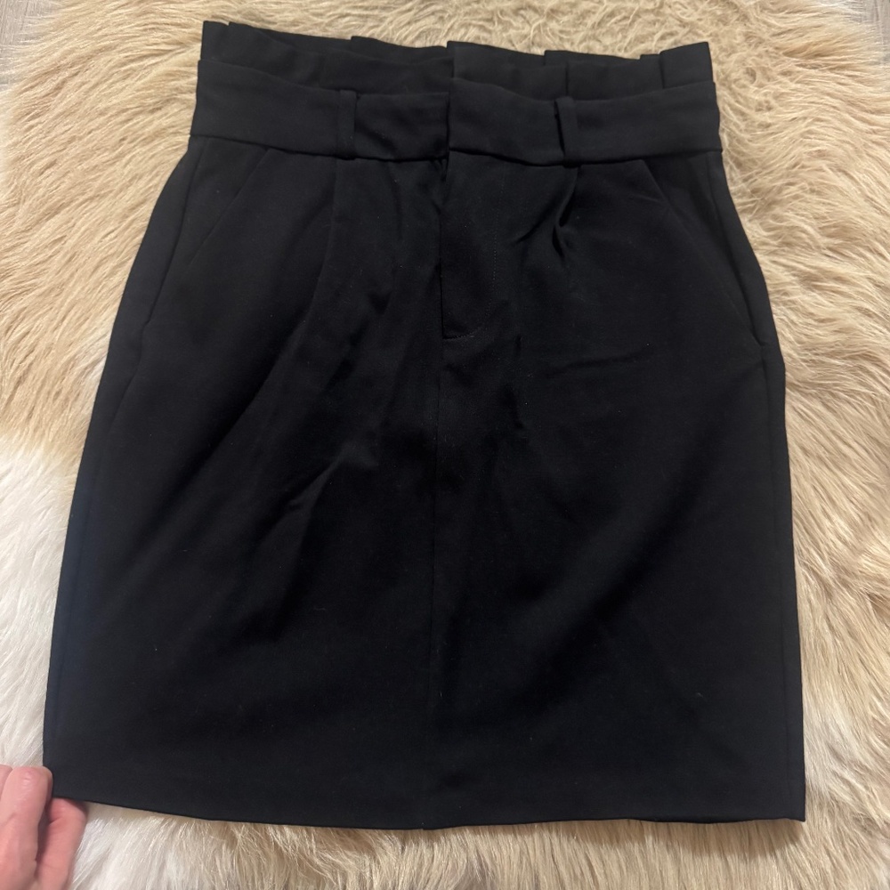 Black high waisted skirt